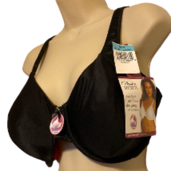 PLAYTEX Secrets Signature Uplift Underwire Black Bra Womens Plus Size 42C - Picture 1 of 14